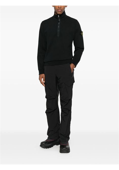 polo half zip uomo nera STONE ISLAND | K2S15 6100068 S0A20V0029